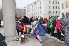 Церемония возложения цветов к памятникам М.В.Ломоносову 19 ноября